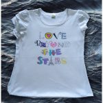 Lô áo bé gái có tay, trắng, size S - XL
