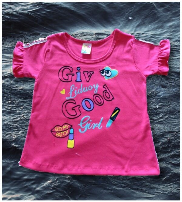 Áo bé gái có tay màu size 1 -4