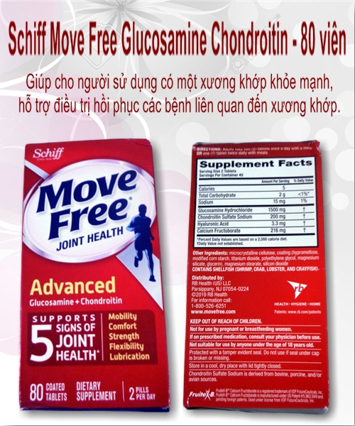 Schiff Move Free Glucosamine Chondroitin 80 viên