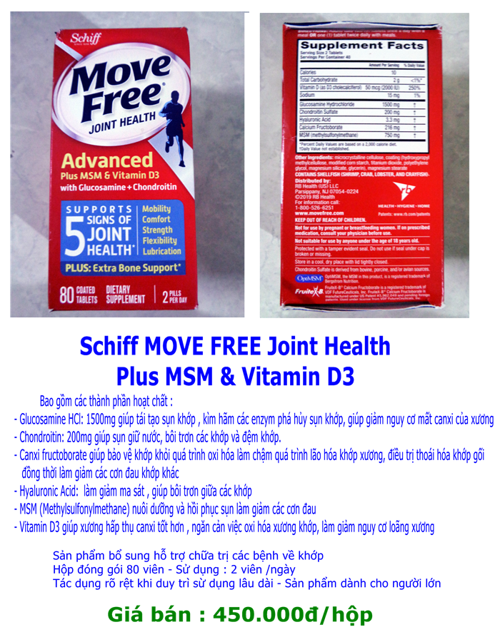 Glucosamine Chondroitin MSM and Vitamin D3 - Ảnh 2